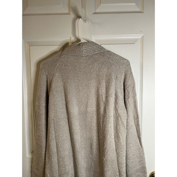 Modern Soul Cozy Knit Open Front Cardigan Pockets TAN Size Large NWOT - Picture 9 of 12